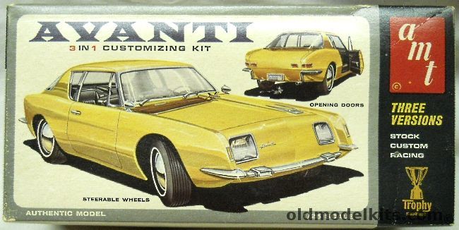 AMT 1/25 1963 Studebaker Avanti - Stock / Custom / Racing, 2064-170 plastic model kit